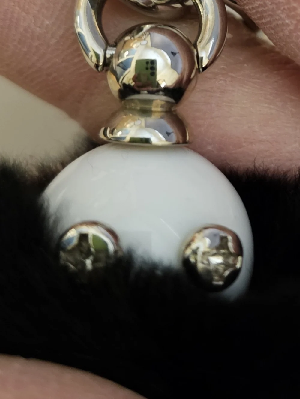 PRADA Rabbit Fur Robot Trick Keychain Bag Charm - Picture 6 of 9